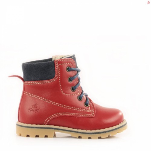 Buty chłopięce EMEL E2552-10 czerwone trapery