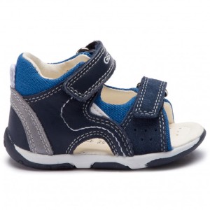 Sandały chłopięce GEOX B920XB granatowo-niebieskie