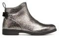 Buty dziewczęce GEOX J8449B srebrne z kokardą