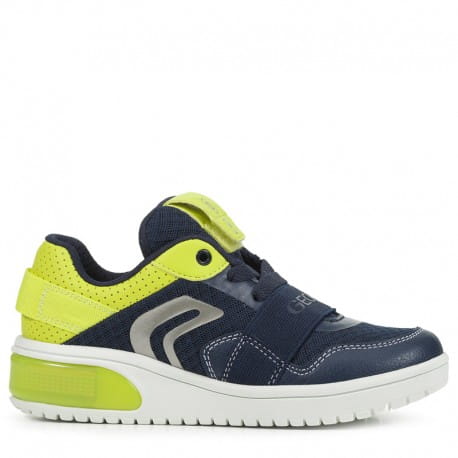 Buty chłopięce GEOX J927QB granatowo-limonkowe