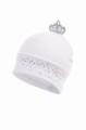 Czapka dziewczęca JAMIKS ALWA biała