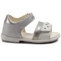 Sandały dziewczęce GEOX B9221A biało-srebrne