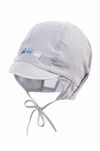 Czapka chłopięca JAMIKS MOBIL szara