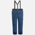 Spodnie chłopięce MAYORAL 4537 jeansowe z szelkami