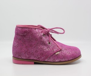 Buty EMEL (E2351-3) różowe we wzory na sznurowanie