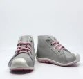 Buty dziewczęce EMEL E2389D-6 szary-róż