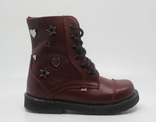 Buty dziewczęce EMEL E2603-3 bordowe