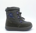 Buty chłopięce PRIMIGI 2373011 zimowe grafitowe z niebieskimi elementami