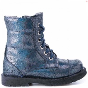 Buty dziewczęce EMEL E2466B-4 granatowe-błyszczące