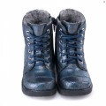 Buty dziewczęce EMEL E2466B-4 granatowe-błyszczące