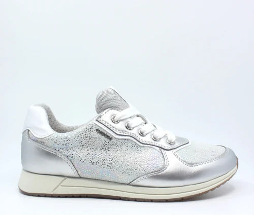 Buty dziewczęce GEOX J826FD srebrne