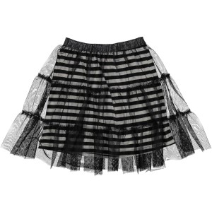 Spódniczka dziewczęca TRYBEYOND 422.85285 biały/czarny