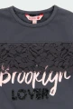 Bluzka dziewczęca BOBOLI 461001 grafitowa