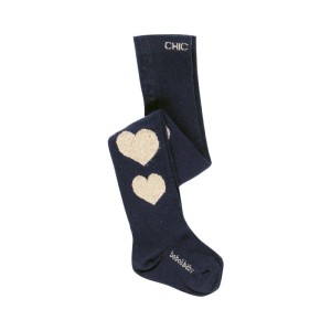 Rajstopy dziewczęce BOBOLI 701176 granat/serduszka