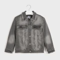 Kurtka dziewczęca MAYORAL 7406 szara/jeans