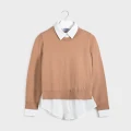 Sweter dziewczęcy MAYORAL 7329 beżowy