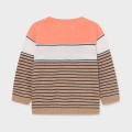 Sweter chłopięcy MAYORAL 1340 pomarańcz/karmel/paski