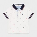 Polo chlopięce MAYORAL 1105 śmietanka/wzór