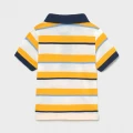 Polo chłopięce MAYORAL 1107 biały/musztarda/paski