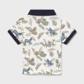 Polo chłopięce MAYORAL 1101 białe/wzór
