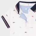 Polo chłopięce MAYORAL 1105 śmietankowe/wzór
