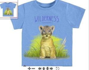 Koszulka chłopieca MAYORAL (1024) z nadrukiem lwiątka lawendowa