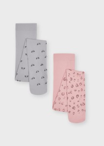 Rajstopy dziewczęce MAYORAL 10126 różowe/szare