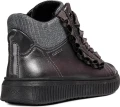 Buty dziewczęce GEOX J847YA szare z ozdobną wstążką
