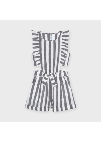 Kombinezon dziewczęcy MAYORAL 6820 szary/paski