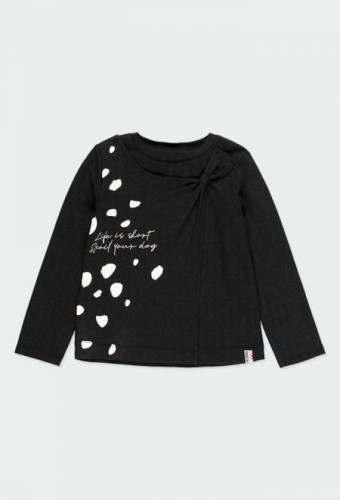 Bluzka dziewczęca BOBOLI 443102 czarny