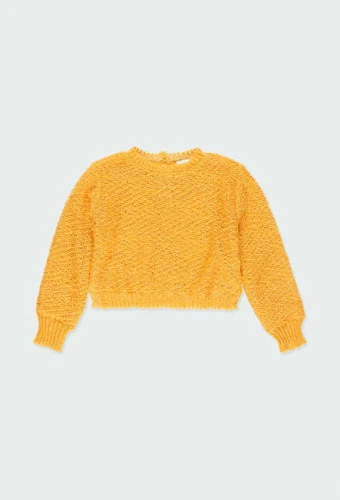 Sweter dziewczęcy BOBOLI 723169 żółty