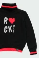 Sweter dziewczęcy BOBOLI 433235 czarny