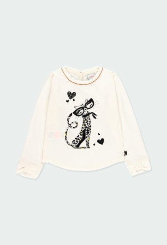 Bluzka dziewczęca BOBOLI 723091 krem