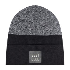 Czapka chłopięca BROEL GEORGE szara/czarna