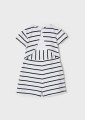 Kombinezon dziewczęcy MAYORAL 3947 biały/paski