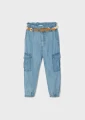 Spodnie dziewczęce MAYORAL 3590 jasny jeans