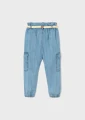 Spodnie dziewczęce MAYORAL 3590 jasny jeans