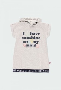 Sukienka dziewczęca BOBOLI 424101 szara