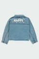 Kurtka dziewczęca BOBOLI 424213 jasny jeans