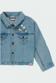 Kurtka dziewczęca BOBOLI 424213 jasny jeans