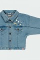 Kurtka dziewczęca BOBOLI 424213 jasny jeans