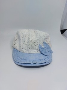 Czapka dziewczęca BROEL SUNNY biały/błękit