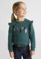 Bluza dziewczęca MAYORAL 4476 ciemna zieleń