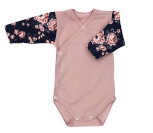 Body niemowlęce LAFEL english roses 34452 róż/granat