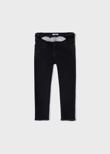 Spodnie dziewczęce MAYORAL 3509 czarny jeans