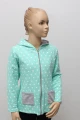 Bluza dziewczęca Królik miętowa/szara