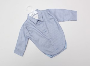 Koszulo-body chłopięce ARTEX biało-niebieskie