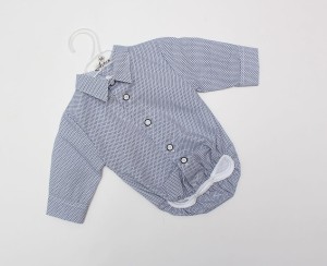 Koszulo-body chłopięce ARTEX biało-granatowe