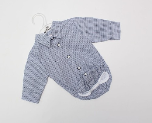 Koszulo-body chłopięce ARTEX biało-granatowe