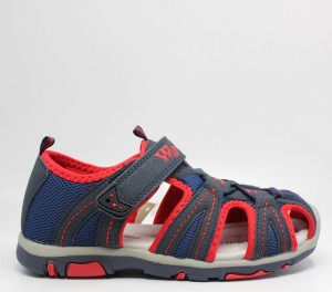 Sandały chłopięce WOJTYŁKO 5S22313 granat/czerwony